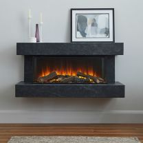 British Fires Winchester Wall Mounted Electric Fireplace Suite